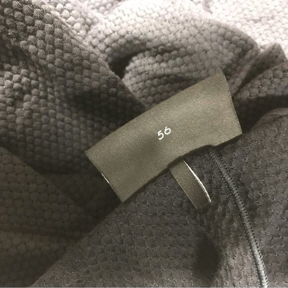 Emporio Armani Black Swiss Dot Textured Lightweight Swacket Sweater Blazer 56 - Picture 14 of 14